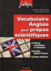 Vocabulaire Anglais Pour Les Prépas Scientifiques