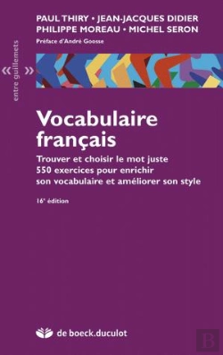 Bertrand.pt - Vocabulaire Français : Trouver Et Choisir Le Mot Juste