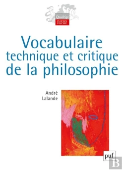 Bertrand.pt - Vocabulaire Technique Et Critique De La Philosophie