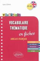 Vocabulaire Thématique En Fiches ; Anglais-Français ; A1>A2