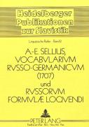 Vocabularium Russo-Germanicum Und Russorum Formulae Loquendi 1707