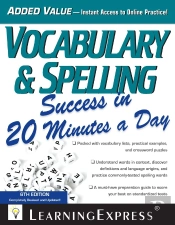 Vocabulary & Spelling Success In 20 Minutes A Day