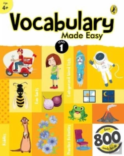 Bertrand.pt - Vocabulary Made Easy Level 1: Fun, Interactive English Vocab Builder, Activity & Practice Book With Pictures For Kids 4+, Collection Of 800+ Everyday Words| Fun Facts, Riddles For Children, Grade 1