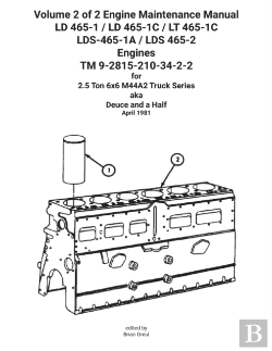 Bertrand.pt - Volume 2 Of 2 Engine Maintenance Manual Ld 465-1 / Ld 465-1c / Lt 465-1c Lds-465-1a / Lds 465-2 Engines Tm 9-2815-210-34-2-2