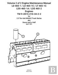 Volume 2 Of 2 Engine Maintenance Manual Ld 465-1 / Ld 465-1c / Lt 465-1c Lds-465-1a / Lds 465-2 Engines Tm 9-2815-210-34-2-2