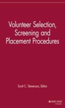 Volunteer Selection, Screening And Placement Procedures