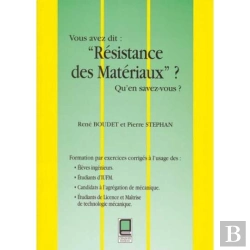 Bertrand.pt - Vous Avez Dit Resistance Des Materiaux ; Qu'En Savez-Vous