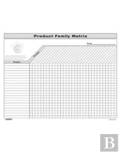 Vsm: Product Family Matrix