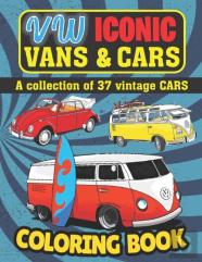 Vw Iconic Vans & Cars Coloring Book