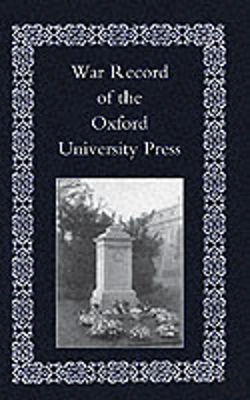 Bertrand.pt - War Record Of The University Press, Oxford