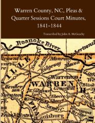 Warren County, Nc, Pleas & Quarter Sessions Court Minutes, 1841-1844