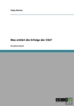 Bertrand.pt - Was Erklart Die Erfolge Der Csu?