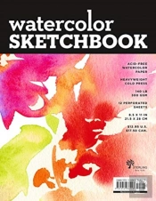 Watercolor Sketchbook Large Black Flipto