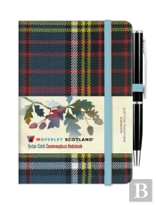 Waverley Anderson Tartan Cloth Mini Notebook With Pen