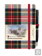 Waverley Commonplace Notebooks:Dress Stewart Tartan Mini Notebook With Pen (10.5 X 7cm)