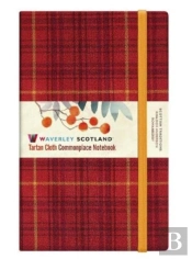 Waverley Scotland Tartan Notebook: Rowanberry Large 21 X 13cm
