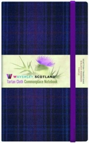 Waverley Thistle Tartan Cloth Hardback Large Commonplace Notebook/Journal