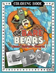 We Bare Bears Lines Spirals Hearts Coloring Book