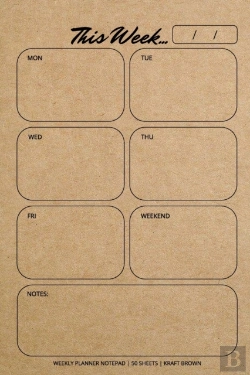 Bertrand.pt - Weekly Planner Notepad