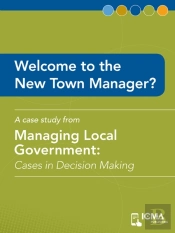 Welcome To The New Town Manager?