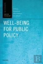 Well-Being For Public Policy