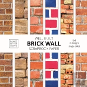Well Built Brick Wall Scrapbook Paper