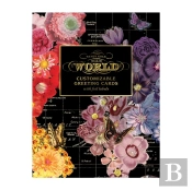 Wendy Gold Map Of The World Diy Greeting Card Folio