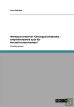 Bertrand.pt - Wert(E)Orientierter Fahrungskraã‚Â¤Ftekodex - Empfehlenswert Auch Far Hochschulabsolventen?