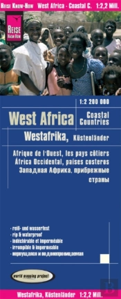 West Africa, Coastal Countries(1:2.200.000) : From Senegal To Nigeria