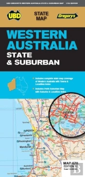 Western Australia State & Suburban Map 670 17th Ed