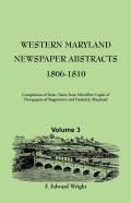 Western Maryland Newspaper Abstracts, Volume 3