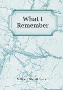 What I Remember