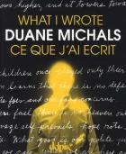 What I Wrote / Ce Que J'Ai Écrit