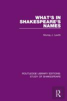 What'S In Shakespeare'S Names