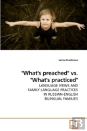 'What'S Preached' Vs. 'What'S Practiced'