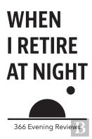 When I Retire At Night