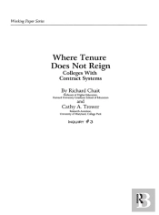 Where Tenure Does Not Reign