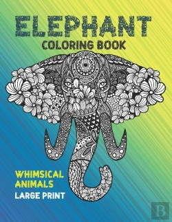 Bertrand.pt - Whimsical Animals Coloring Book - Large Print - Elephant
