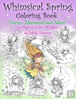 Bertrand.pt - Whimsical Spring Coloring Book - Fairies, Mermaids, And More!  All Ages