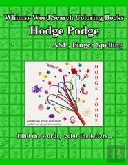 Whimsy Word Search Coloring Books, Hodge Podge, Asl