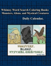 Whimsy Word Search, Monsters, Aliens, And Mystical Creatures, Calendar