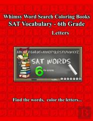 Whimsy Word Search, Sat Vocabulary - 6th Grade