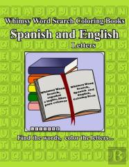 Whimsy Word Search, Spanish  And English, Coloring Book