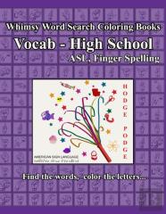 Whimsy Word Search, Vocab High School , Asl