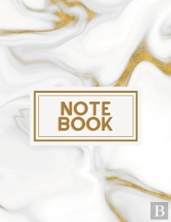 Bertrand.pt - White And Gold Granite Swirl Notebook
