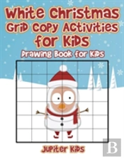 White Christmas Grid Copy Activities For Kids