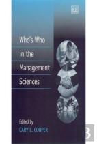 Who'S Who In The Management Sciences