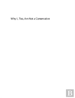 Bertrand.pt - Why I, Too, Am Not A Conservative