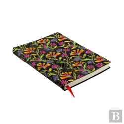 Bertrand.pt - Wild Flowers (Playful Creations) Midi Lined Softcover Flexi Journal (Elastic Band Closure)