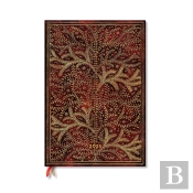 Wildwood (Tree Of Life) Grande 12-Month Vertical Hardback Dayplanner 2025 (Elastic Band Closure)